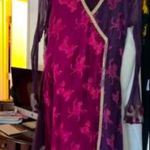 A line angrakha style shirt marjanda color